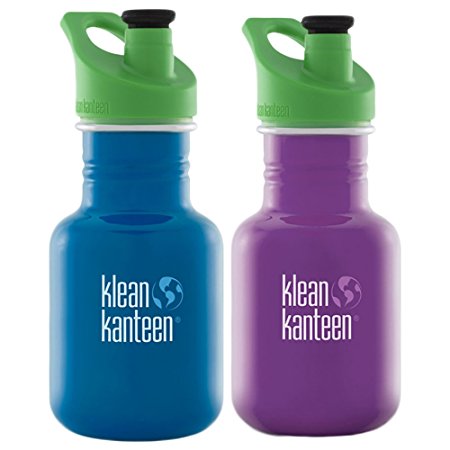 Kid Kanteen 12-Ounce Stainless Steel Bottle With Sport Cap