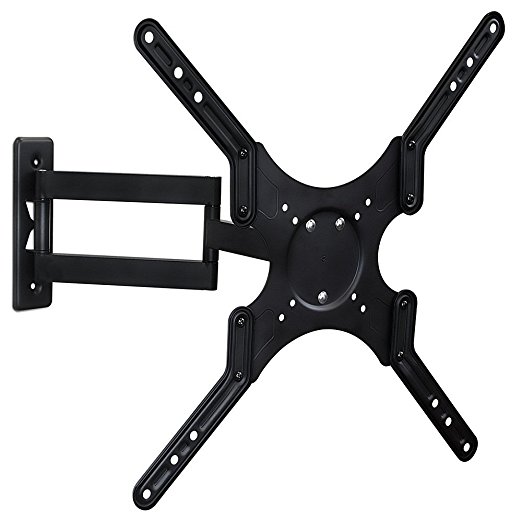 Heavy-duty TV Wall Mount(05417A) Full Motion Bracket for most 23-70 inch LED/LCD/OLED/Plasma Flat Screen ,Tilt 15 Degree,Swivel 90 Degree,VESA up to 600 x 400,Max Load 77lbs.Power by ProHT