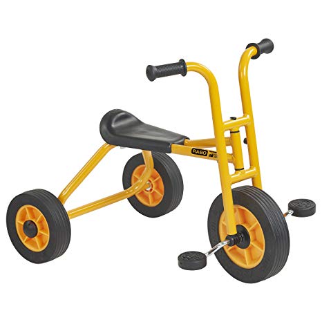 RABO Classic School Trike (powered by ECR4Kids), Premium Toddler Tricycle for Backyards & Schoolyards (Yellow/Black)