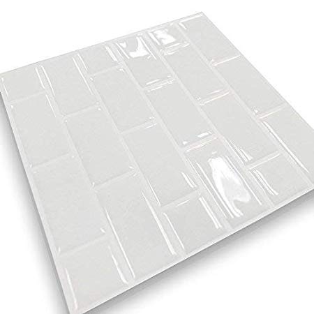 Anti Mold Peel and Stick Wall Tile in Subway White (4)