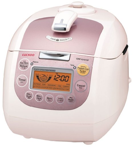 Cuckoo CRP-G1015F 10 Cup Electric Pressure Rice Cooker, 110v, Pink
