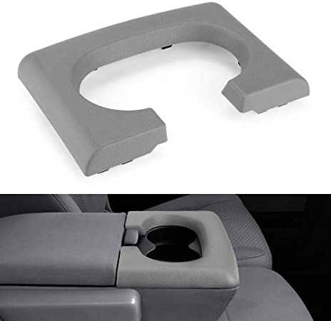 JoyTutus Center Console Cup Holder Replacement Pad Gray Compatible with Ford F-150 2004-2014, Bench Seat F150 Center Console Parts Replacement for Ford F150 Accessories(Gray)