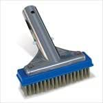 5" ALUM BACK POOL BRUSH - STAINLESS STEEL BRISTLES - 11020