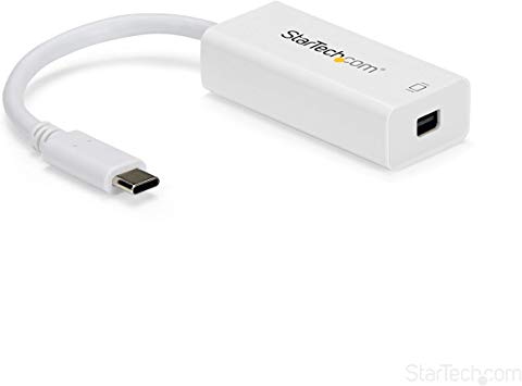 StarTech.com USB-C to Mini DisplayPort Adapter - 4K 60Hz - White - USB 3.1 Type-C to Mini DP Adapter (CDP2MDP)