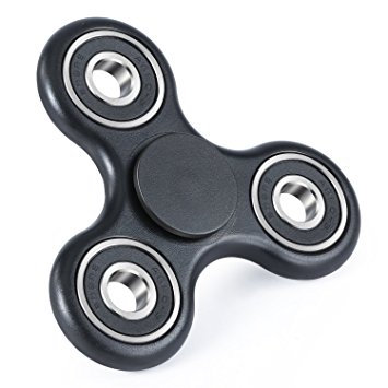 Hand Spinner, Magicfly Tri-Spinner Fidget Spinner Toy Stress Reducer - Perfect For ADD, ADHD, Anxiety, and Autism Adult Children (Black)