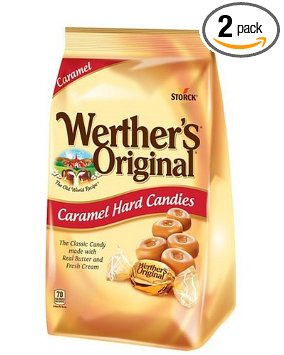 Werther's Original Caramel Hard Candy, 34.0-Ounce Bags (Pack of 2)