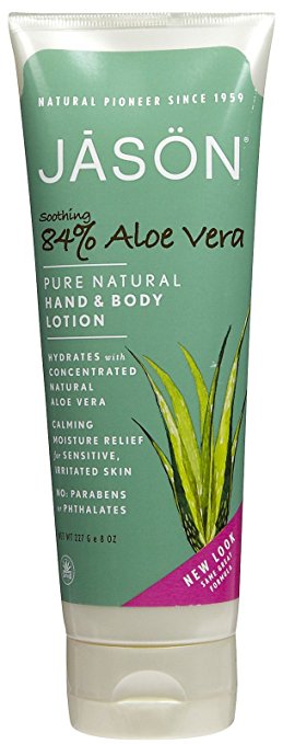 Jason Pure Natural Aloe Vera 84% Moisturizing Hand & Body Lotion - 8 oz