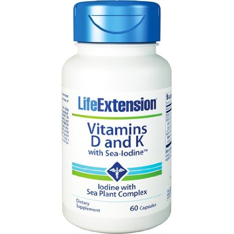 Vitamins D and K with Sea-IodineTM 60 Capsules