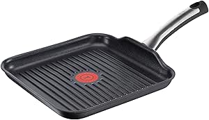 Tefal Talent Pro E44040 Grillpfanne, 26 cm, induktionsgeeignet, antihaftversiegelt, schwarz