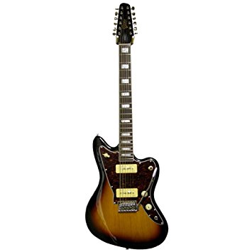 12 String Revelation RJT-60/12 Alder Body Electric Guitar - Three Tone Sunburst