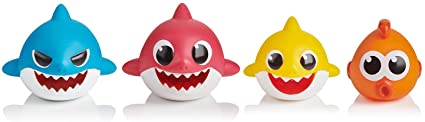 Wow Wee 61078 Toy Baby Shark Bath Squirter 4 Pack