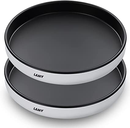 LAMY Lazy Susan Turntable, 12 Inch Large Lazy Susan Cabinet Organizer, 2 Pack Upgrade Lazy Susan Organizer for Table, Refrigerator, Pantry, Counter