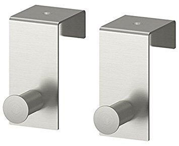 KES Stainless Steel Over-the-Door Hook 43mm Optional Screw Mount, 2 Pieces or 1 Pair