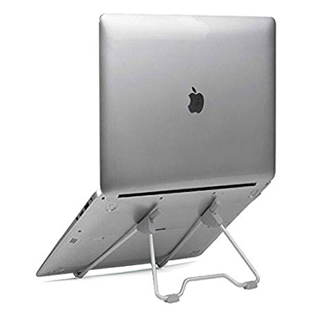 SODIAL(R) Multifunction Folding Portable Laptop / tablet PC Stand Adjustable Notebook Stand Universal Metal Bracket, Gray