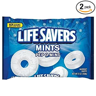 LifeSavers Pep O Mint Mints, 13 oz. Bag, Pack of 2