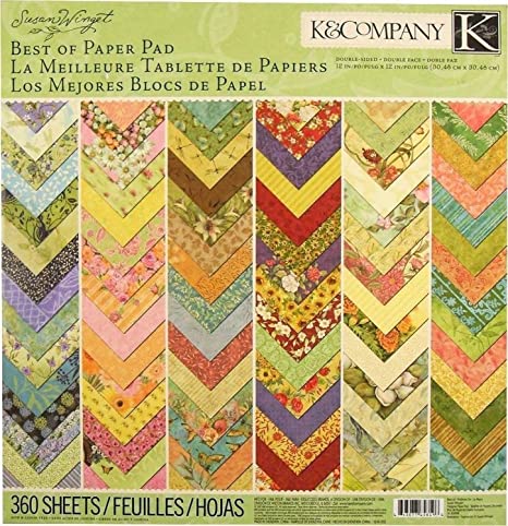 K&Company Best of Susan Winget 12" x 12" Specialty Paper Pad, 360 Sheets