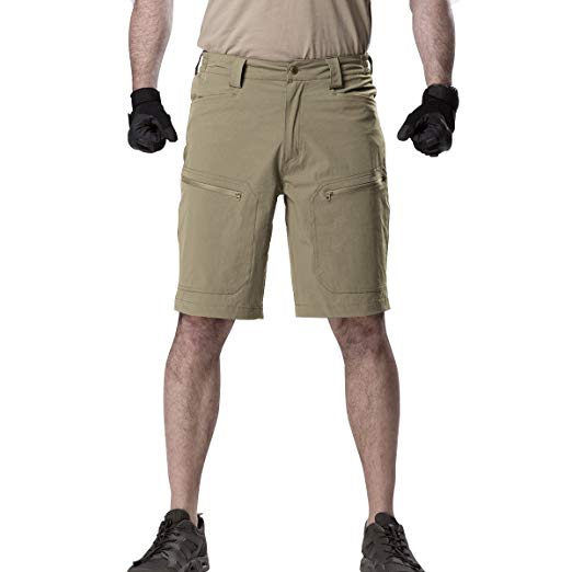 FREE SOLDIER Men’s Cargo Shorts Ultralight Quick Dry Stretch Short Nylon Tactical Pants Shorts