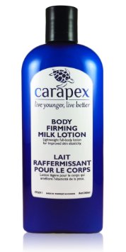 Carapex Body Firming Milk Lotion, Non Greasy, Anti-aging, Tightening, Hydrating , Natural for Dry and Sensitive Skin, Unscented, 8oz 240ml