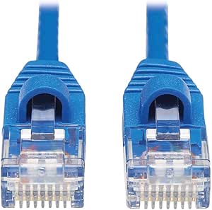 Tripp Lite Cat6a 10G Ethernet Cable, Snagless Molded Slim UTP Network Patch Cable (RJ45 M/M), Blue, 10 ft. (N261-S10-BL)