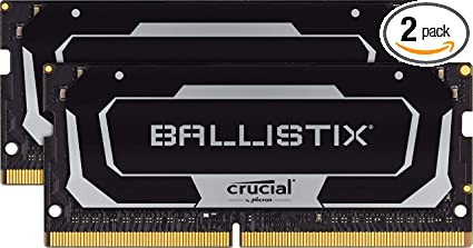 Crucial Ballistix 3200 MHz DDR4 DRAM Laptop Gaming Memory Kit 64GB (32GBx2) CL16 BL2K32G32C16S4B