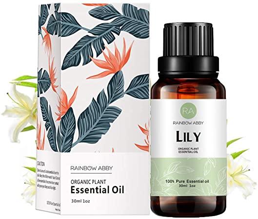 Lily Essential Oil (30ML), 100% Pure Natural Organic Aromatherapy Lily Oil for Diffuser, Massage, Skin Care, Yoga, Sleep