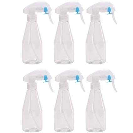 Foraineam 200ml / 6.8 oz. Leak-proof Refillable Empty Spray Bottles Non-Toxic Odorless PET Plastic Fine Mist Trigger Sprayer for Multi-Purpose Use, Pack of 6