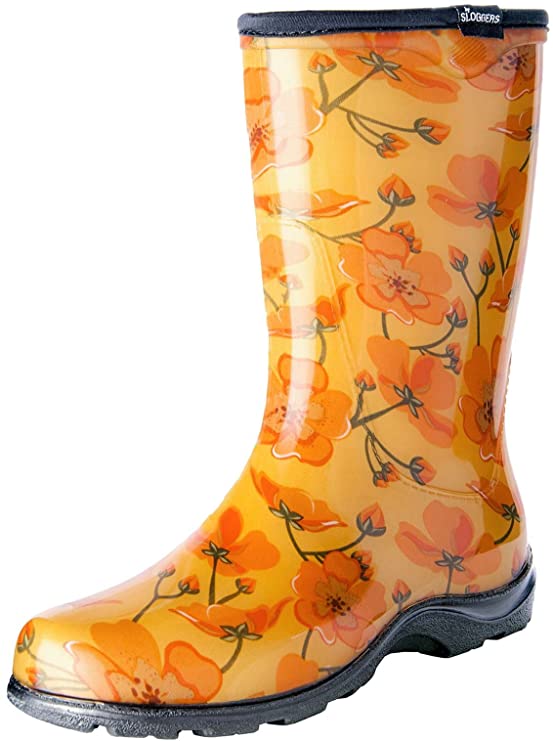 Sloggers Women's Waterproof Rain and Garden Boot with Comfort Insole, California Dreaming, Size 9, Size 5016CAD09