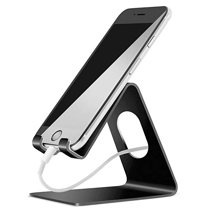 Ailun Cellphone Stand Holder,Cell Phone Dock Cradle,Universal Stand Compatible Switch iPhone X/Xs/XR/Xs Max/8/7/6/6s Plus,Galaxy S9/S9 ,s8/s8  S7/S7 Edge,S6/S6 Edge  Note 8 9and More[Black]