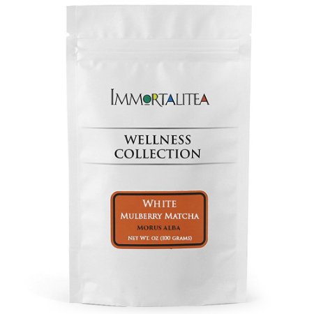 Immortalitea Mulberry Match Style Tea Powder Kwacha Caffeine-Free 100g White