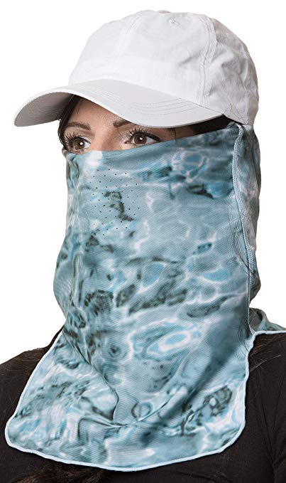 Aqua Design Sun Proctection for Women Size Adjustable UPF 50  ProMax UV Mask Tube