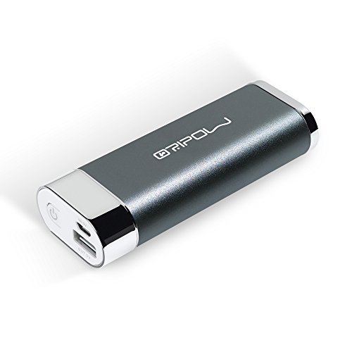 Oripow 2nd Gen Spark Torch 6400mAh Mini Size Portable Charger External Battery Power Bank with LED Torch and SOS Flashlight for iPhone 6 Plus 5S iPad Mini 3 Air 2 Samsung Galaxy S6 S5 Note 4 3 HTC ONE M9 Nexus More Phones and Tablets Grey