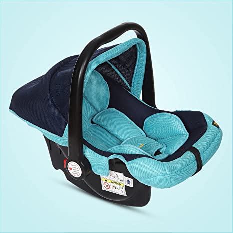Dash 4 in 1 Infant Baby Car Seat, Carry Cot and Rocker with Canopy for Kids 0-15 Months (Upto 13 Kg | Blue)