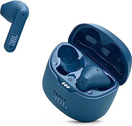 JBL Tune Flex Earphones, In Ear, Noise Cancelling Bluetooth Earphones with 32 hours of Battery Life, Water-Resistant, Blue