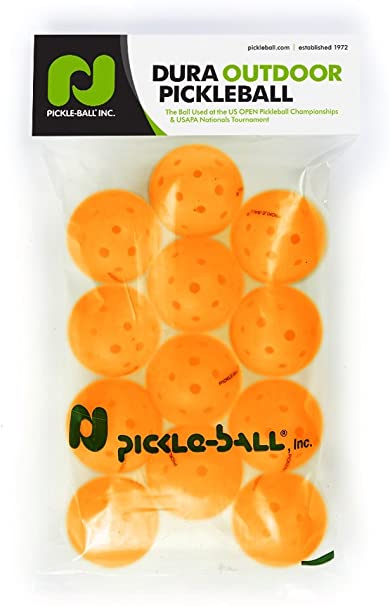 Pickleballs - 1 Dozen Orange Dura Pickleballs.