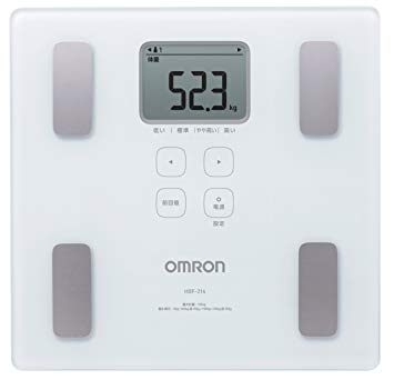 New! Omron Weight Scale Body Composition Meter Body Scan White HBF-214-W Japan