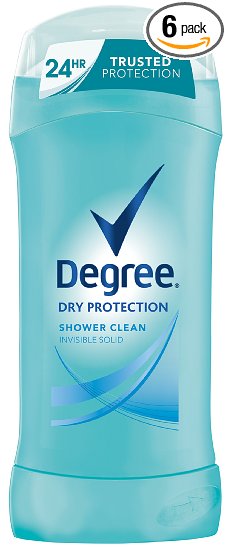 Degree Dry Protection Anti-Perspirant and Deodorant Shower Clean 26 oz Pack of 6