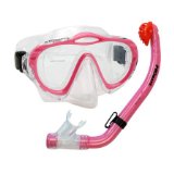 PROMATE Junior Snorkeling Scuba Diving PURGE Mask DRY Snorkel Set for kids SCS0033