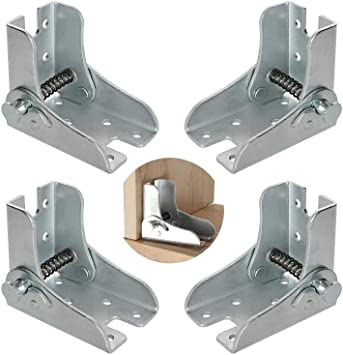 Folding Bracket-self-Locking Hinge Leg Accessories and Gussets-Folding Legs-Folding Work Table-Kitchen Folding Table Extension (4 Pieces)