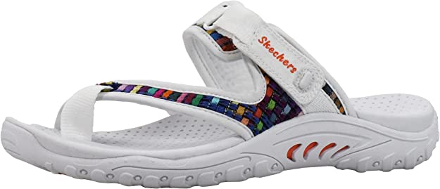 Skechers Women's Reggae-Mad Swag-Toe Thong Woven Sandal