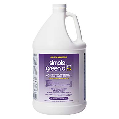 Simple Green 30501CT d Pro 5 Disinfectant, 1 gal Bottle (Case of 4)