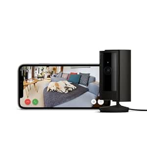 Ring Caméra intérieure (Indoor Camera 2e gén.) | Caméra de surveillance wifi sur secteur pour animaux, vidéo HD 1080p, audio bidirectionnel, cache de confidentialité | Essai Ring Protect gratuit 30 j.