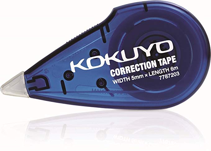 Kokuyo Correction Tape 5mm - 6 metre - Color May Vary