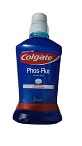 Colgate Phos-Flur Anti-Cavity Fluoride Rinse, Gushing Grape 500ml (Pack of 2)   Free Mobile Holder