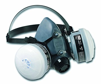 Honeywell Paint Spray & Pesticide Reusable Half Mask OV/R95 Respirator Convenience Pack, Medium (RWS-54027)