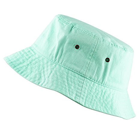 THE HAT DEPOT 300N Unisex 100% Cotton Packable Summer Travel Bucket Hat