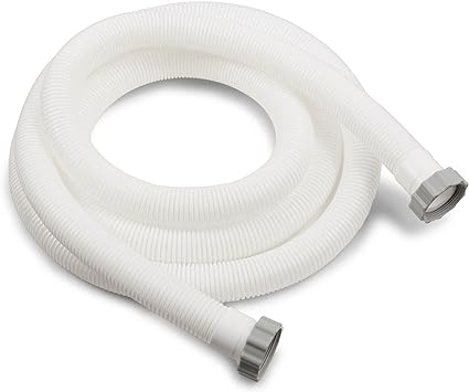 Intex 26070RP 1.5 Inch x 15 Foot Replacement Pool Pump Hose Accessory Attachment with Threaded Nuts for Above Ground Pool, Pump, or Filter Pump