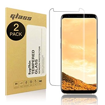 Galaxy S8 Screen Protector [Touch Agile 3D Glass, Tempered Glass Supthin Screen Protector [Easy to Install] Samsung Galaxy S8