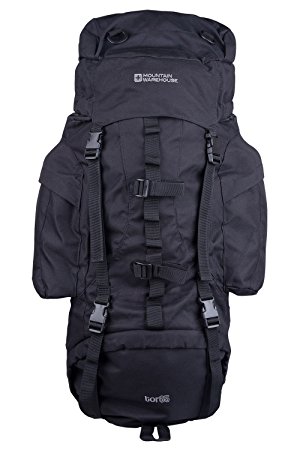 Mountain Warehouse Tor Large 65 Litre Rucksack for Walking Hiking Camping Festival Bag