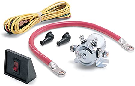 WARN 62132 Power Interrupt Kit with Battery Lead, Hardware, Solenoid, Switch and Wiring
