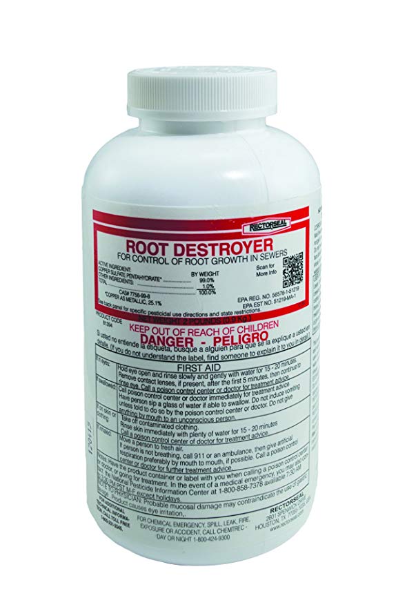 Rectorseal 81394 2-Pound Bottle Root Destroyer